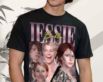 Jessie Buckley Vintage Style Portrait T-Shirt – Retro Graphic Tee