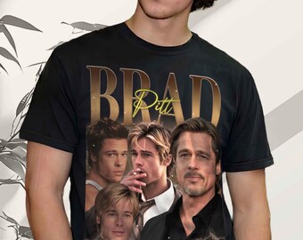 Brad Pitt Collage T-Shirt: Vintage Actor Graphic Tee
