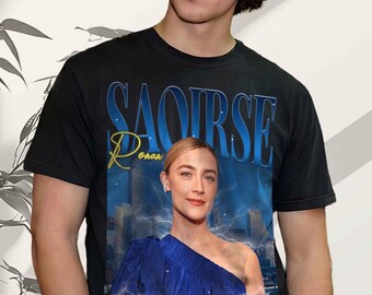 Saoirse Ronan Comfort Colors Shirt, Fan Merch Vintage Tee, Classic Actress Gift, Retro Style T-Shirt, Little Women Star, Lady Bird Movie Top