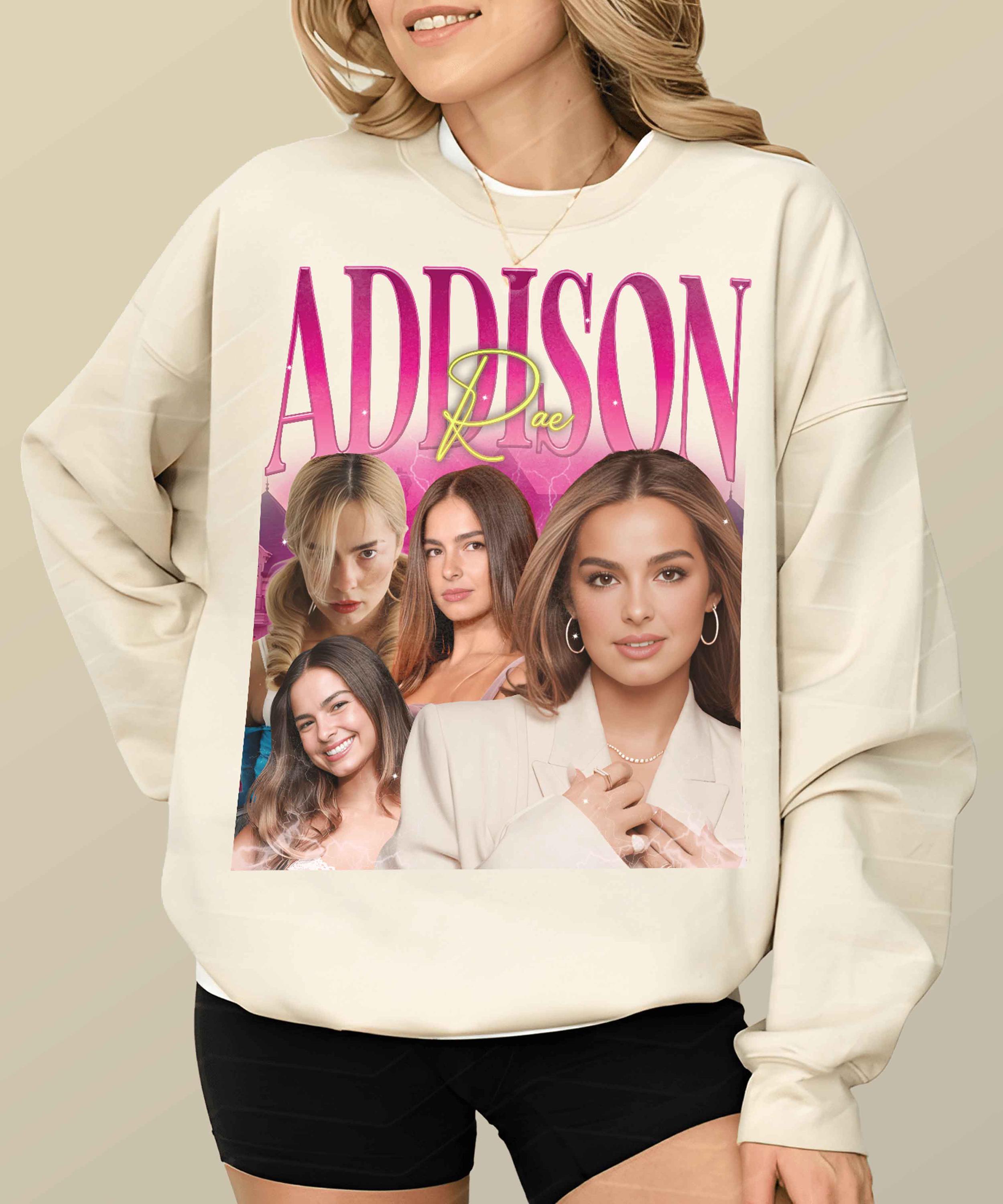 Addison Rae Vintage Collage T-shirt, Retro Influencer Dancer Tee - Etsy