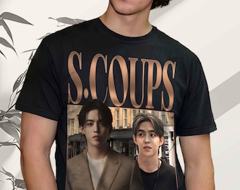 S.COUPS K-Pop Idol Graphic T-Shirt – Unisex Cotton Tee, vintage