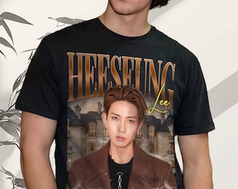LEE HEESEUNG Vintage Portrait T-Shirt, Kpop Fan Apparel