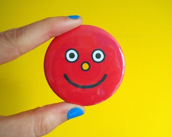 Happy Face Badges, Fun Emoji Badges, Sad Face Pin, Colourful Pin Badges, Face Fridge Magnets, Funny Smiley Buttons, Cute Brooches, Kids Pins