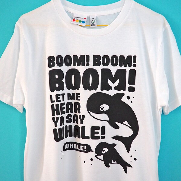 Funny 90s Whale Pun T-shirt