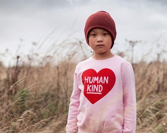 Kids Kindness ‘Human Kind’ Heart Sweatshirt