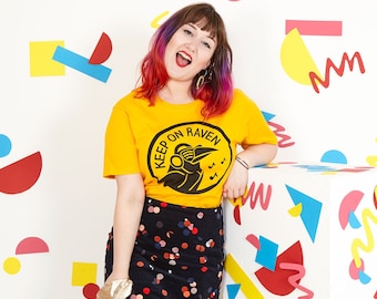 Keep on Raven Yellow Unisex T-shirt