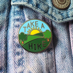 Take a Hike Enamel Pin, Explore Pin
