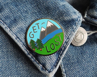 Get Lost Hard Enamel Pin