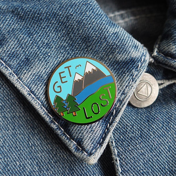 Get Lost Hard Enamel Pin