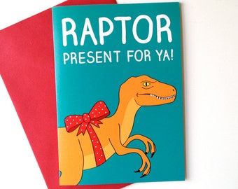Funny Dinosaur Birthday Card