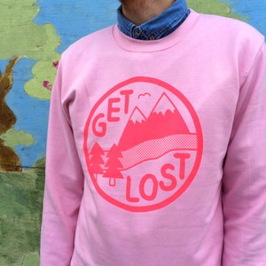 Get Lost Pink Sweatshirt image 5