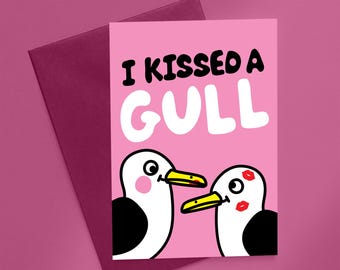 I Kissed a Gull Card - LGTBQ+ Card