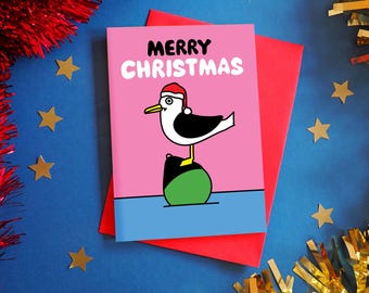 Merry Christmas Grumpy Seagull! - Funny Christmas Card