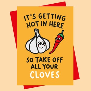 Funny Valentine's Card - It’s Getting Hot in Here image 1
