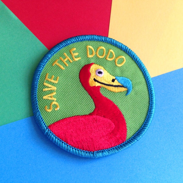 Save The Dodo Iron On Patch