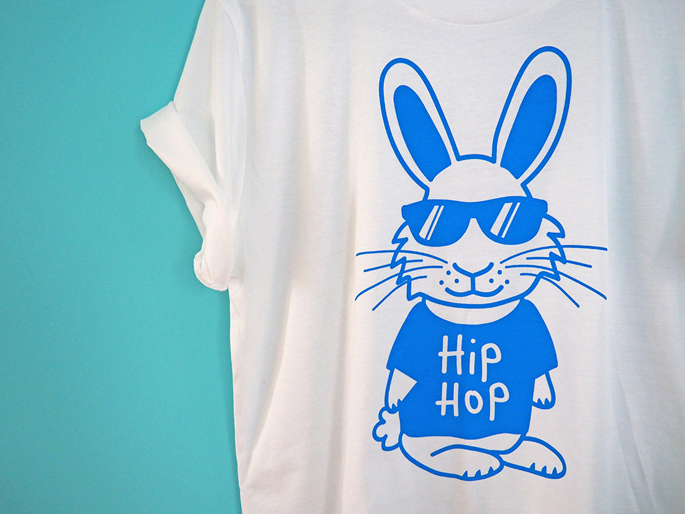 Hip Hop T-shirt Funny Bunny T-shirt Fun Rabbit Shirt Funny | Etsy
