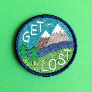 Get Lost Iron On Patch for Travellers image 2