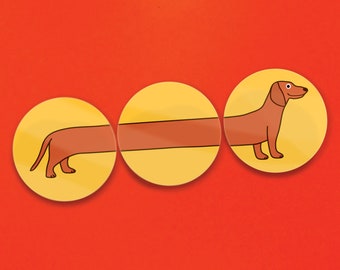 Sausage Dog Fridge Magnets