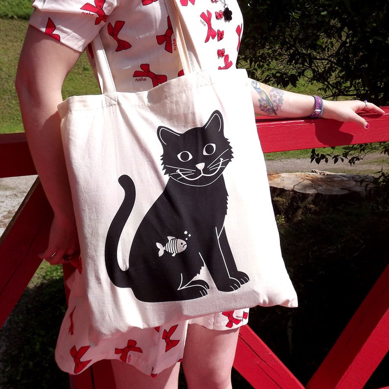 Cat Tote Bag image 2