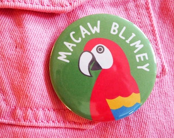 Funny Parrot Badge