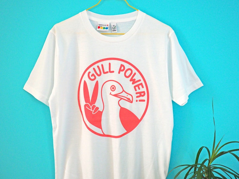 Gull Power T-shirt, Girl Power Seagull T-shirt image 2