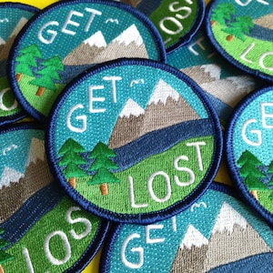 Get Lost Iron On Patch for Travellers