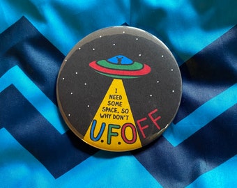 Alien U.F.O Badge