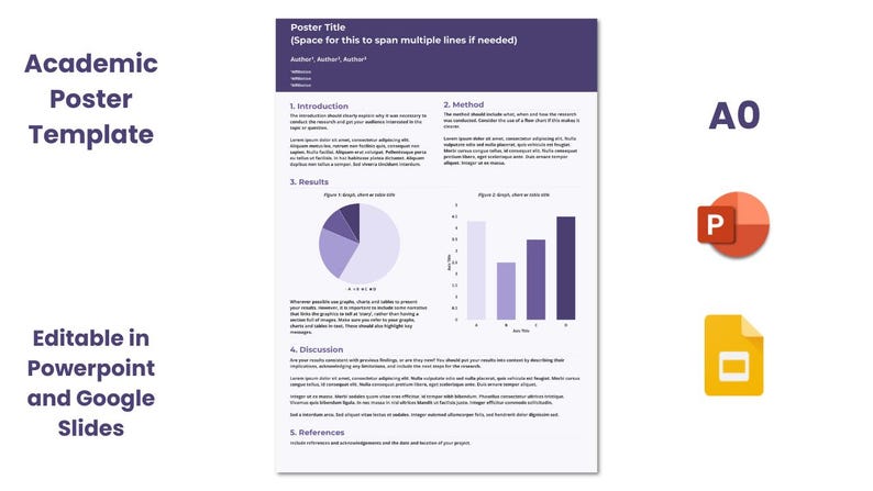 Academic Poster Template A0 Portrait | Research Conference Poster ...