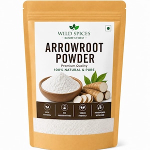 Wild Spices Organic Arrowroot Powder | Natural Gluten-Free Baking Thickener