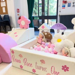 Custom Removable Vinyl Decal for Soft Play, Ball Pit, Bouncy Castle (Personalised)