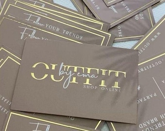 Gepersonaliseerde visitekaartjes, aangepast logo, social media-info, dubbelzijdig afdrukken
