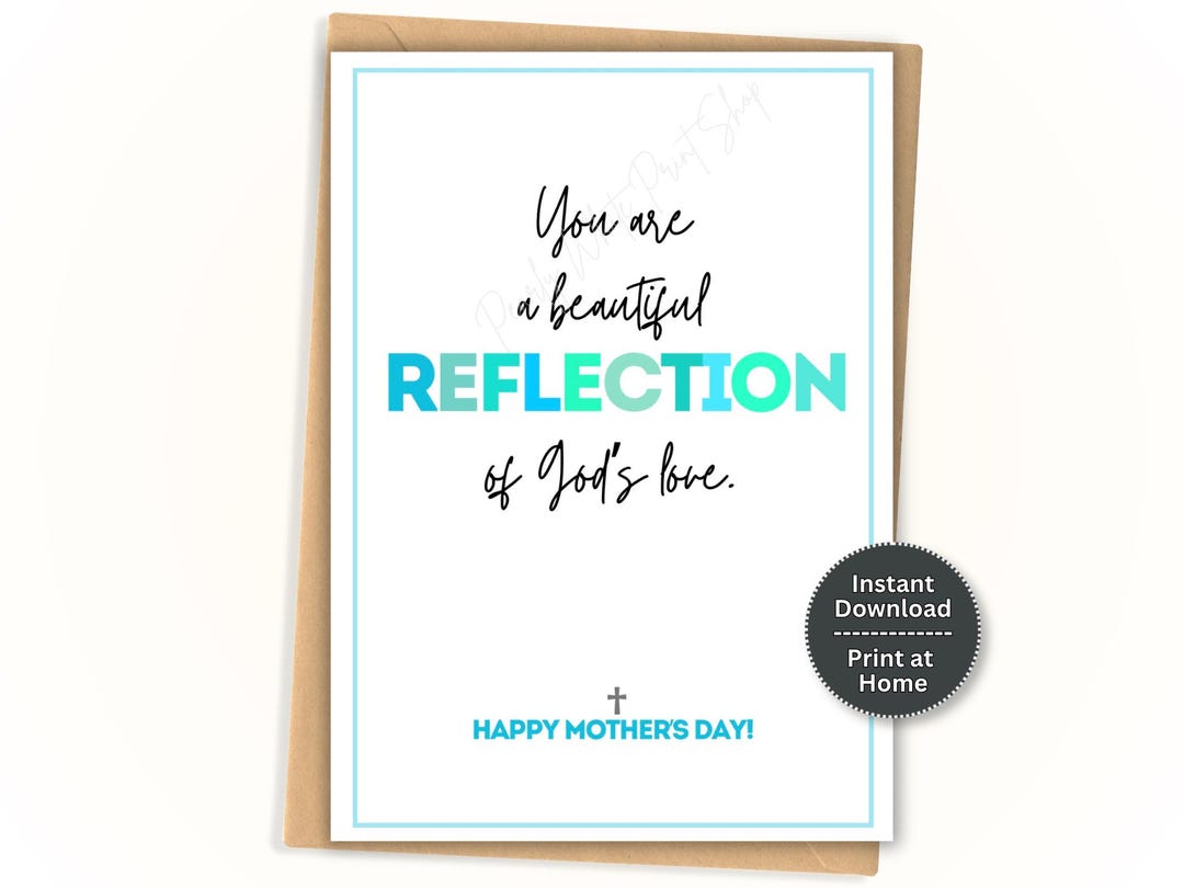 Christian Mother’s Day Card Printable | God Bless Mom | Religious ...