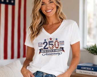 USA 250th Anniversary Shirt, Rhinestone look but not real rhinestones design is DTF print, America Birthday 1776–2026 T-Shirt