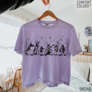 Vintage Insect Boxy Tee, Cute Bug Graphic Shirt, Nature Lover Tee, 90s Aesthetic Comfort Colors Shirt, Garden Style Gift image 5