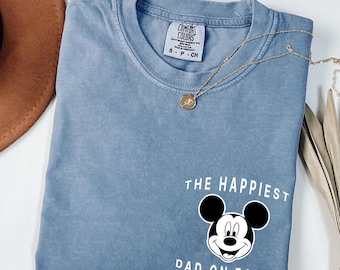 The Happiest Dad on Earth Mickey Shirt, Mickey Dad Shirt, Disney Dad Shirt, Disney Trip Dad Shirt, Father's Day Gift, New Dad Disney Shirt