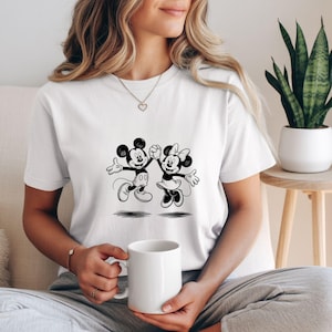 Paquete de imágenes PNG de Mickey Mouse y Minnie Mouse, imágenes prediseñadas de Mickey y Minnie, diseños PNG de dibujos animados de parejas adorables imagen 9