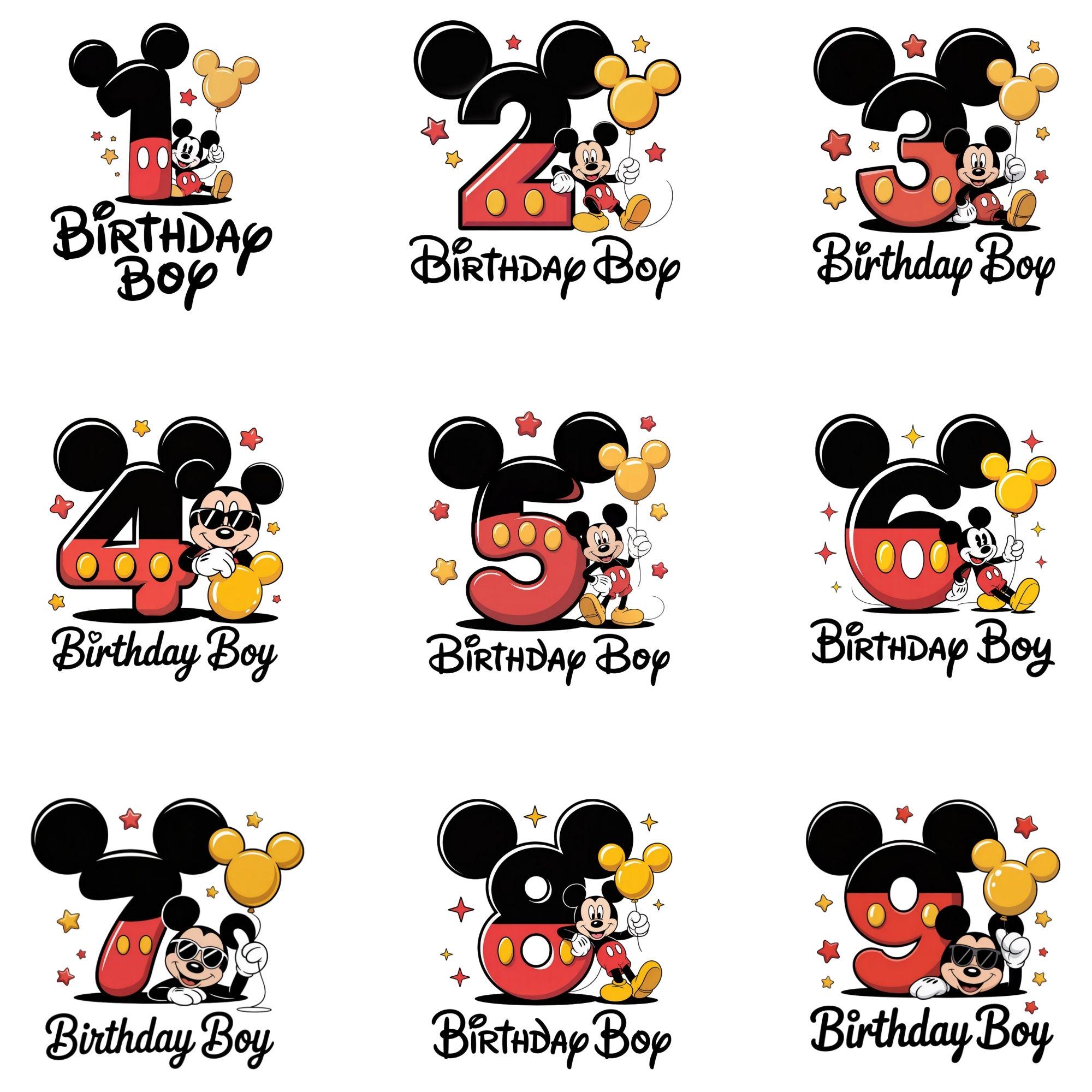 Mickey Number 4 - Etsy