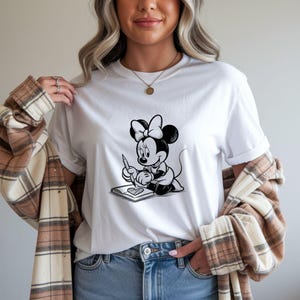Paquete de imágenes PNG de Minnie Mouse, conjunto de imágenes prediseñadas de Minnie Mouse, diseños PNG de lindas niñas de dibujos animados imagen 3