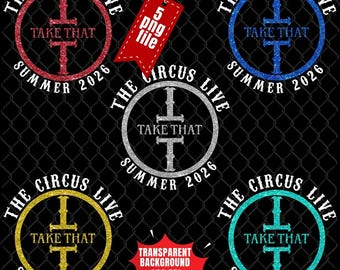 Take That The Circus Live Summer Tour 2026 PNG, T-Shirt Design (Digital Download)