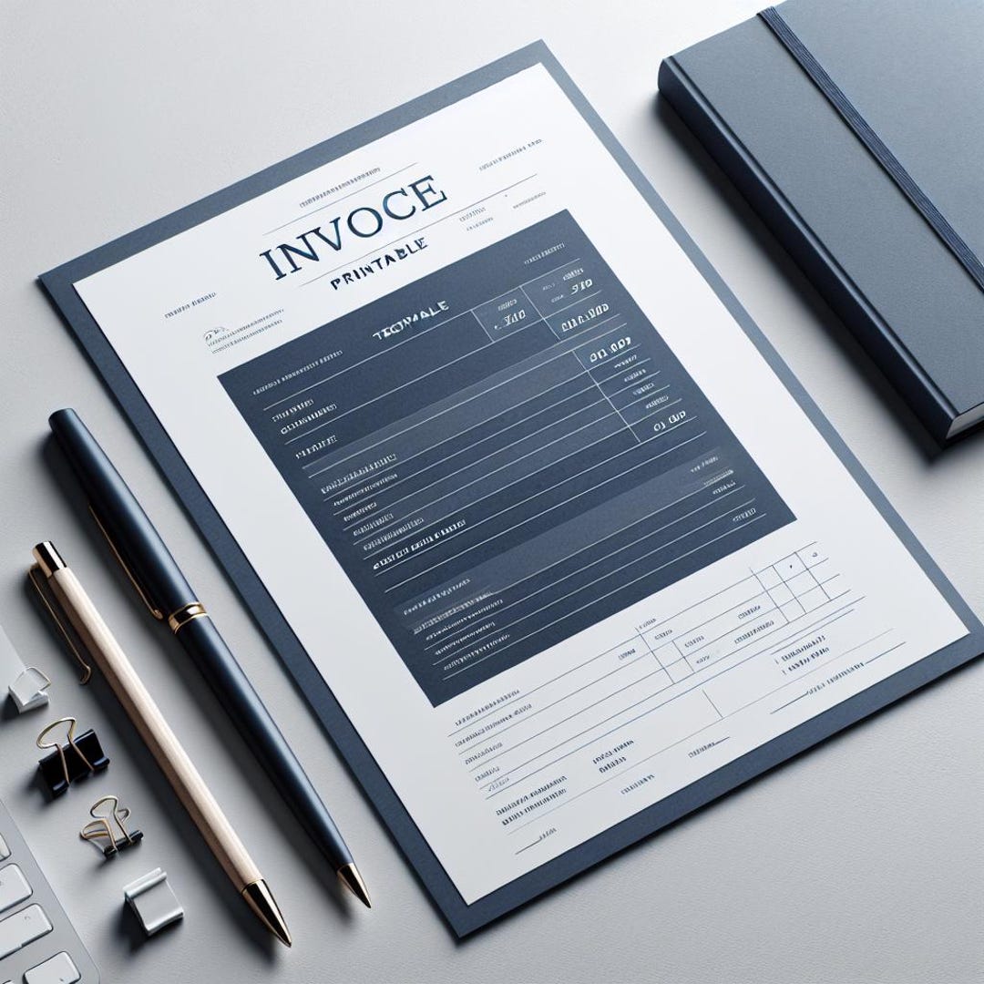 Invoice Template Printable | Small Business Invoice | Freelancer ...