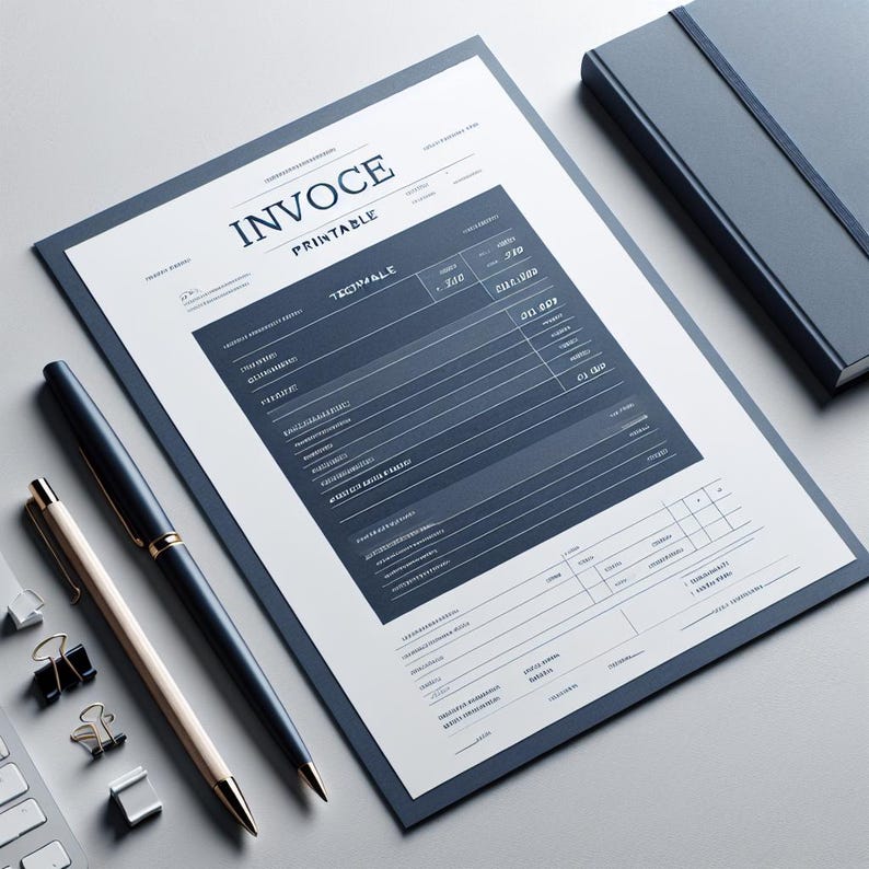 Invoice Template Printable | Small Business Invoice | Freelancer ...