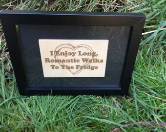 Funny framed engraved plaque