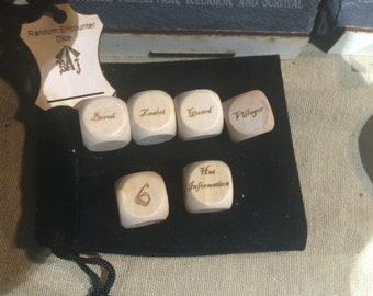 Random encounter dice, Roleplaying, Fantasy, Dungeons, Dragons