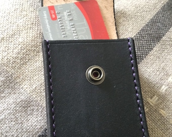 Hand made leather card / cash holder, EDC, Every Day Carry, free U.K. delivery