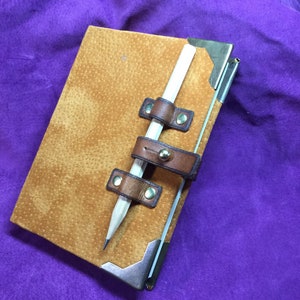 A6 handgefertigtes ledergebundenes Notizbuch