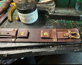 Wide watch strap Hand Made. full grain veg tan leather, rugged EDC strap, free UK delivery