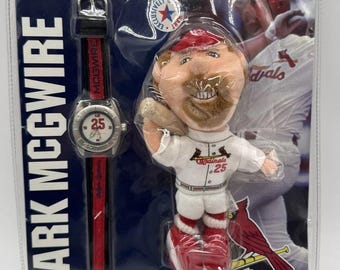 Pouf de collection Mark McGwire Doll #25 20 cm et montre St Louis Cardinals - 1999
