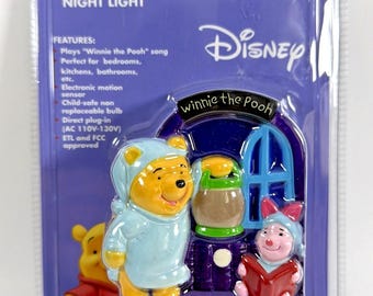 Veilleuse parlante ourson et porcelet Disney - Nouveau - KNG America