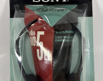 Sony MDR-005EL Walkman Stereo Headphones Vtg 1994 New Sealed Damaged Pack