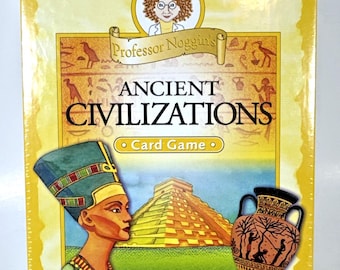 Jeu de cartes éducatif n°10 sur les civilisations anciennes du professeur Noggin